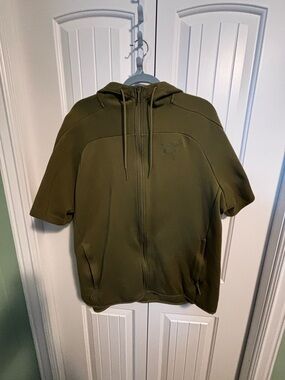 Puma Green Hoodie Short Sleeve